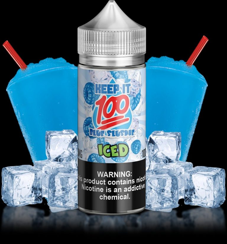 keep it 100 blue slushie iced